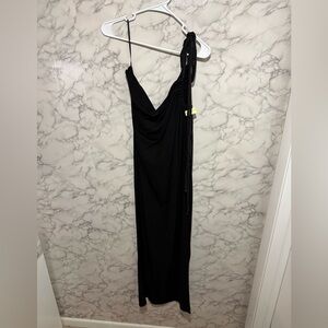 NEW JLUXLABEL Elegant Black One Shoulder Dress XL